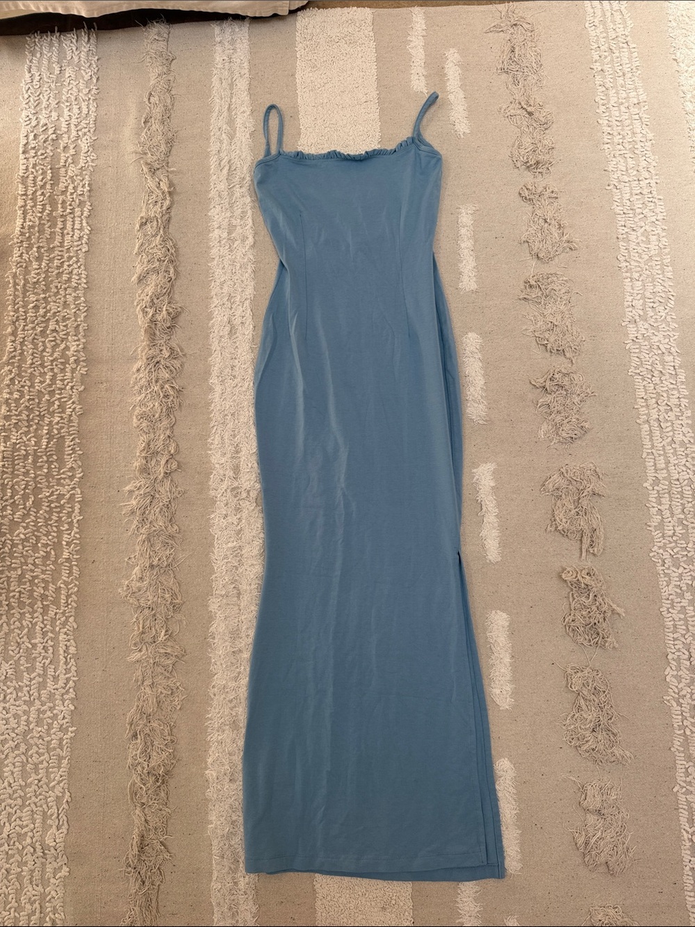 Slip Maxi Dress in Dusty Blue